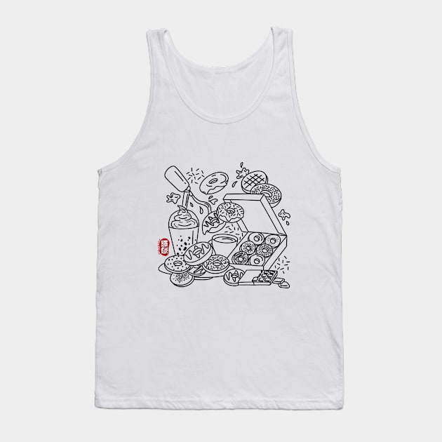 Doughnut Tank Top by Fan Doodle